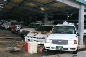 東日本大震災被災状況 2525ﾀｸｼｰ 12